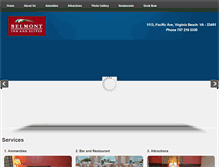 Tablet Screenshot of belmontinnandsuites.com